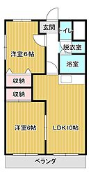 メゾン小島 2LDKの間取図画像