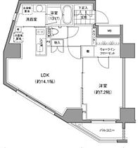 東京都文京区小石川２丁目（賃貸マンション1LDK・11階・50.45㎡） その2