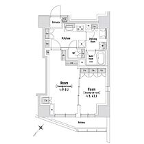 東京都中央区八丁堀３丁目（賃貸マンション1LDK・9階・47.01㎡） その2