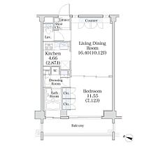 東京都新宿区住吉町（賃貸マンション1LDK・5階・45.88㎡） その2