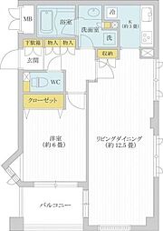 都営三田線 千石駅 徒歩10分の賃貸マンション 3階1LDKの間取り