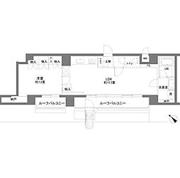 東京メトロ半蔵門線 神保町駅 徒歩5分の賃貸マンション 7階1LDKの間取り