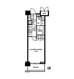 東京メトロ有楽町線 江戸川橋駅 徒歩5分の賃貸マンション 1階1Kの間取り