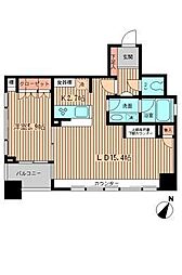 東京メトロ銀座線 三越前駅 徒歩2分の賃貸マンション 2階1LDKの間取り