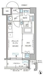 都営大江戸線 本郷三丁目駅 徒歩6分の賃貸マンション 4階1DKの間取り