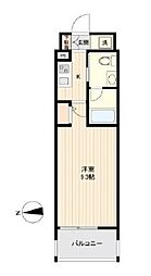 都営大江戸線 新御徒町駅 徒歩5分の賃貸マンション 5階1Kの間取り
