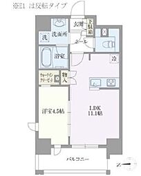 都営浅草線 浅草駅 徒歩10分の賃貸マンション 8階1LDKの間取り