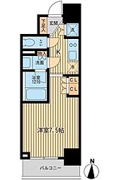 東京メトロ日比谷線 入谷駅 徒歩5分の賃貸マンション 3階1Kの間取り
