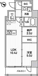 東京メトロ日比谷線 人形町駅 徒歩3分の賃貸マンション 4階1LDKの間取り