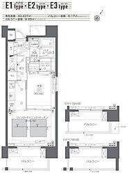 東京メトロ半蔵門線 水天宮前駅 徒歩5分の賃貸マンション 2階1LDKの間取り