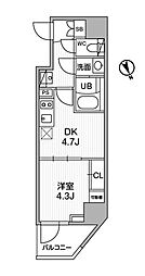 SYFORME江戸川橋 1DKの間取図画像
