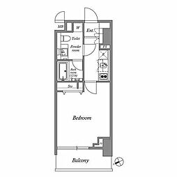 アーバネックス市谷柳町 1Kの間取図画像