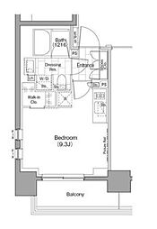 ザ・パークハビオ浅草駒形 ワンルームの間取図画像