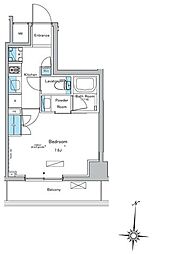 ウィルテラス森下四丁目 1Kの間取図画像