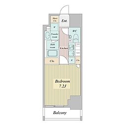 スタンズ大島 1Kの間取図画像