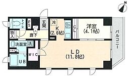 ヒルクレスト南大塚 1LDKの間取図画像