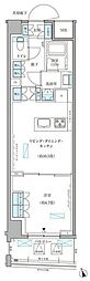 パークアクシス文京本郷 1LDKの間取図画像