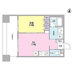 ネオマイム文京音羽 1DKの間取図画像
