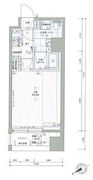 パティーナ三田台 1Kの間取図画像