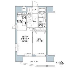パークキューブ板橋本町 1LDKの間取図画像