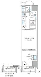 パークアクシス品川天王洲アイル 1LDKの間取図画像