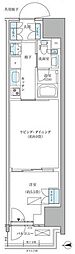 パークアクシス品川天王洲アイル 1LDKの間取図画像