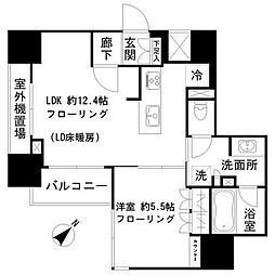 オープンレジデンシア文京茗荷谷 1LDKの間取図画像