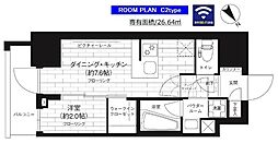 ステージグランデ台東根岸アジールコート 1DKの間取図画像