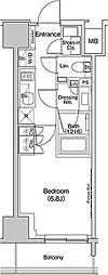 ザ・パークハビオ入谷 1Kの間取図画像