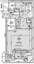 メインステージ東新宿 1Kの間取図画像