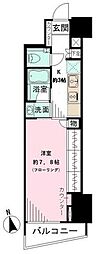 パークリュクス新宿御苑mono 1Kの間取図画像