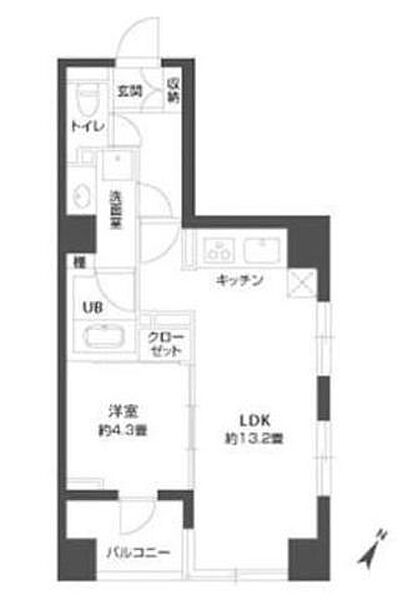 東京都中央区湊３丁目(賃貸マンション1LDK・2階・42.91㎡)の写真 その2