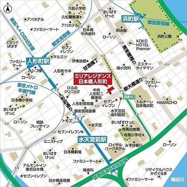 東京都中央区日本橋人形町２丁目(賃貸マンション1LDK・10階・43.41㎡)の写真 その17