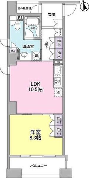 東京都中央区湊３丁目(賃貸マンション1LDK・4階・51.33㎡)の写真 その2