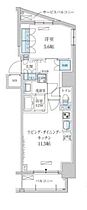 東京都台東区東上野６丁目（賃貸マンション1LDK・5階・44.06㎡） その2