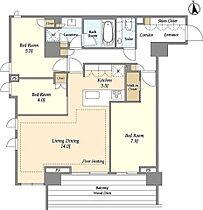 東京都新宿区市谷薬王寺町（賃貸マンション3LDK・5階・80.85㎡） その2