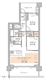 プラウド駒場 2LDKの間取図画像