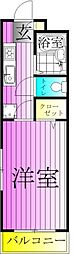 Mfマンション2 1Kの間取図画像