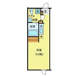 葛飾区東金町3丁目マンション ワンルームの間取図画像