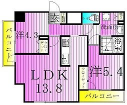 アーバンパーク綾瀬 1SLDKの間取図画像