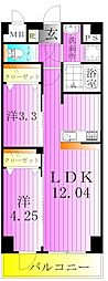 GENOVIA六町 2LDKの間取図画像