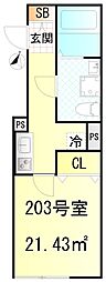 CFジオーレ北綾瀬テラス 2階/-