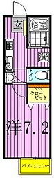 ビープラウド 1Kの間取図画像