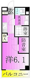 CASA南千住 1Kの間取図画像