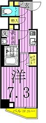 AZEST千住大橋 1Kの間取図画像