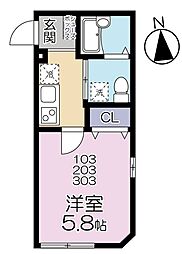 グランシャレー千住旭町 1階