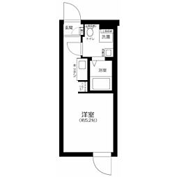 荒川区荒川5丁目マンション ワンルームの間取図画像