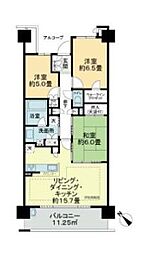 リライズガーデン西新井スカイレジデンス 3LDKの間取図画像