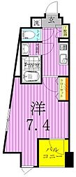 フェルクルールプレスト千住関屋 1Kの間取図画像