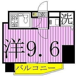 ライオンズマンション梅島第5 ワンルームの間取図画像